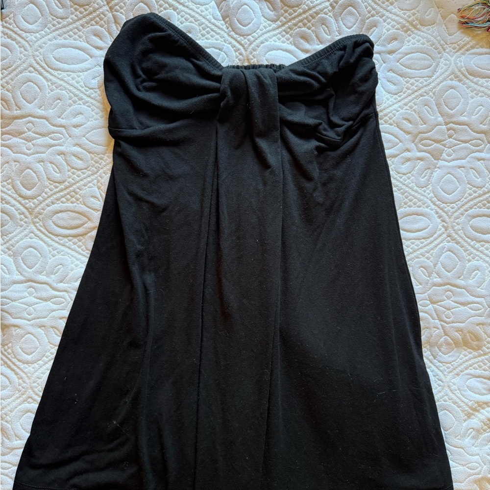 Elegant Black Strapless Dress